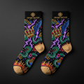 TITAN Crown Edition Tattoo Art Youth Athletic Crew Socks
