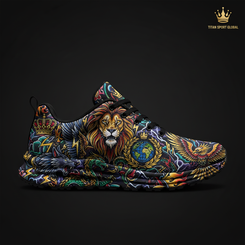 TITAN Crown Edition Color Champion Legend Men's Running Shoe Color Tattoo Art