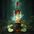 TITAN Apple Cider Vinegar Raw With The Mother Crown Edition — bioluminescent mystical design