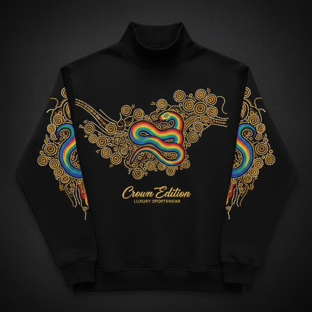 TITAN Aboriginal Dreamtime Crewneck Turtleneck — Songline Edition