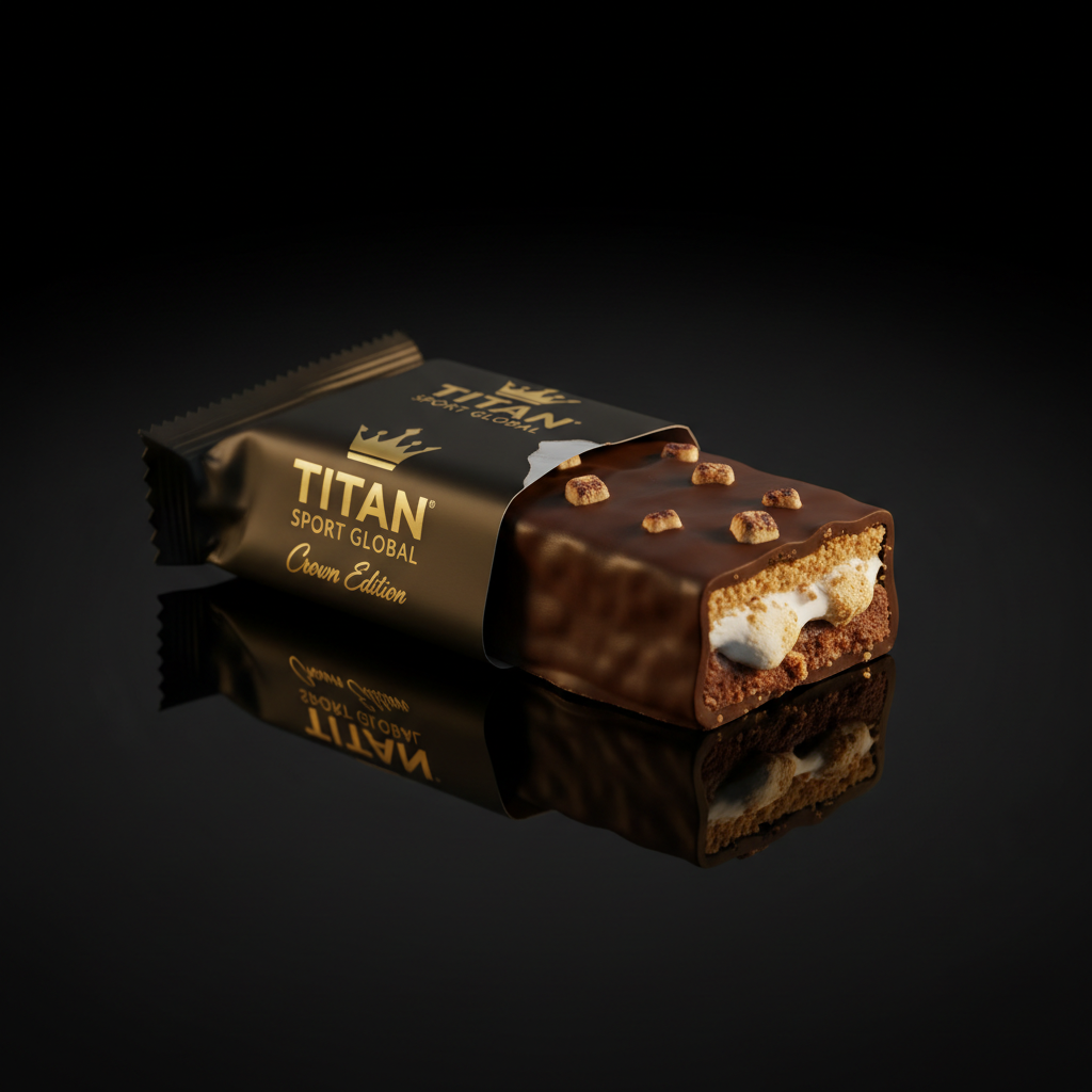 TITAN Crown Dark Chocolate S'mores Protein Bar - Crown Edition