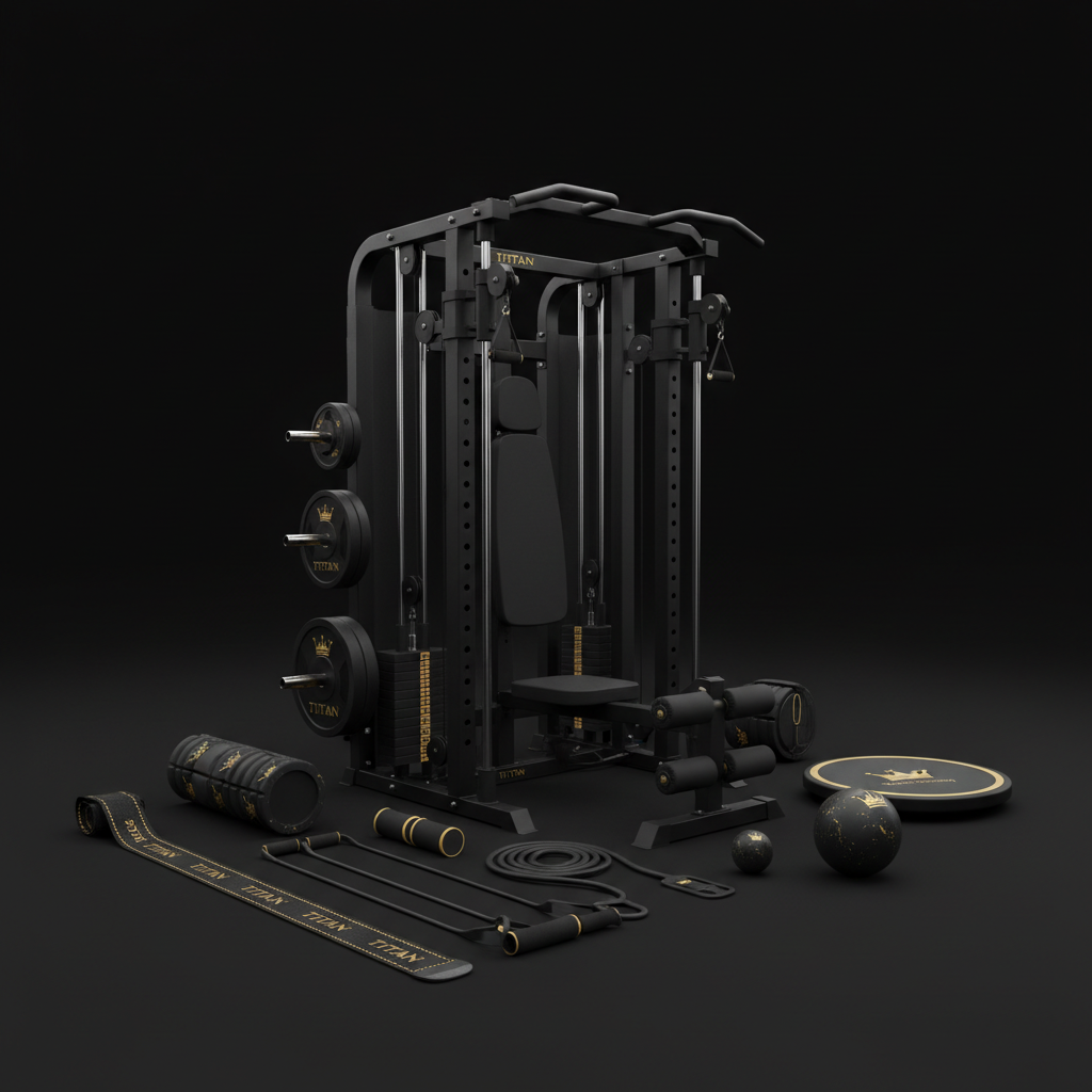 TITAN All-In-One Nurse & Healthcare Worker Wellness Home Gym Kit — Crown Edition