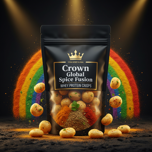 Crown Global Spice Fusion Whey Protein Crisps - TITAN SPORT GLOBAL