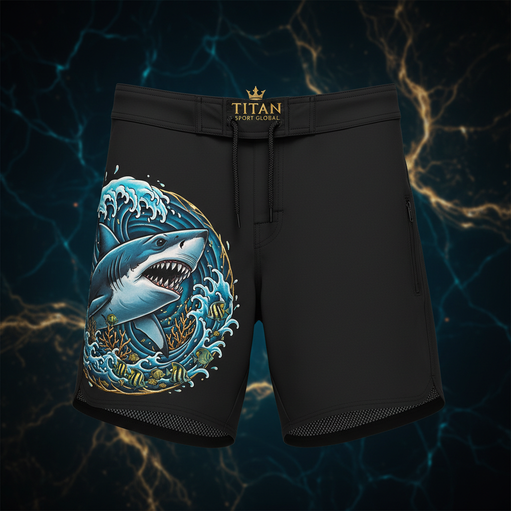 TITAN Swim Trunks Quick-Dry Performance Board Shorts with Built-In Liner and Zippered Pocket