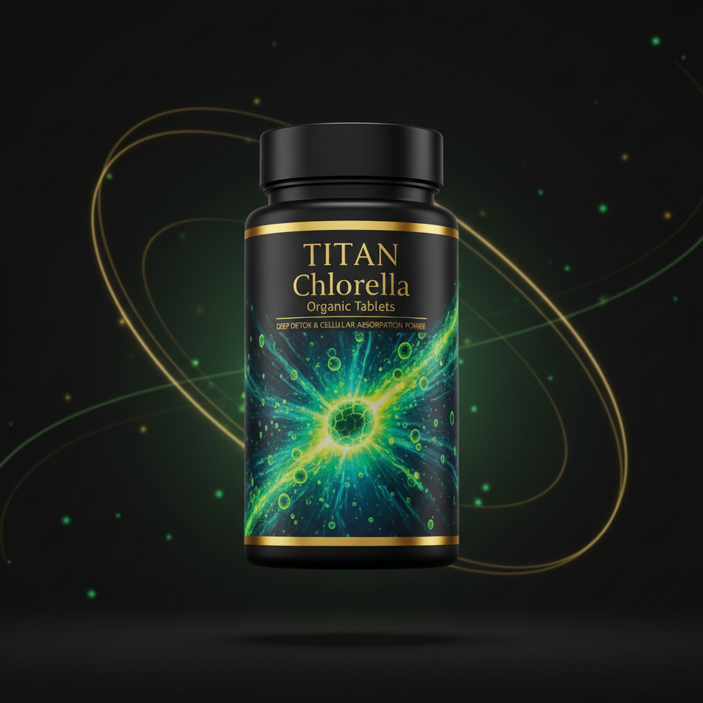 TITAN Chlorella Organic Tablets - Cracked-Cell 800% Absorption