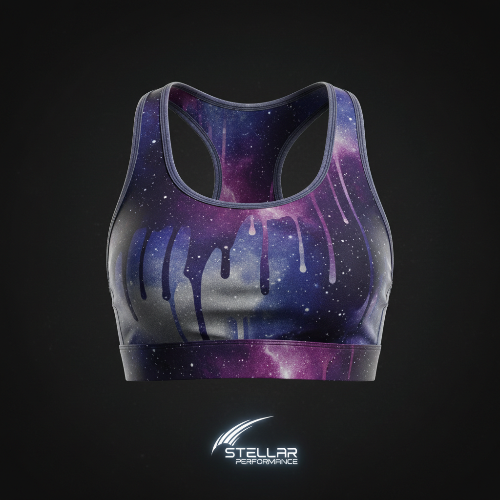 TITAN SWAG HER Sports Bra — Galaxy Drip