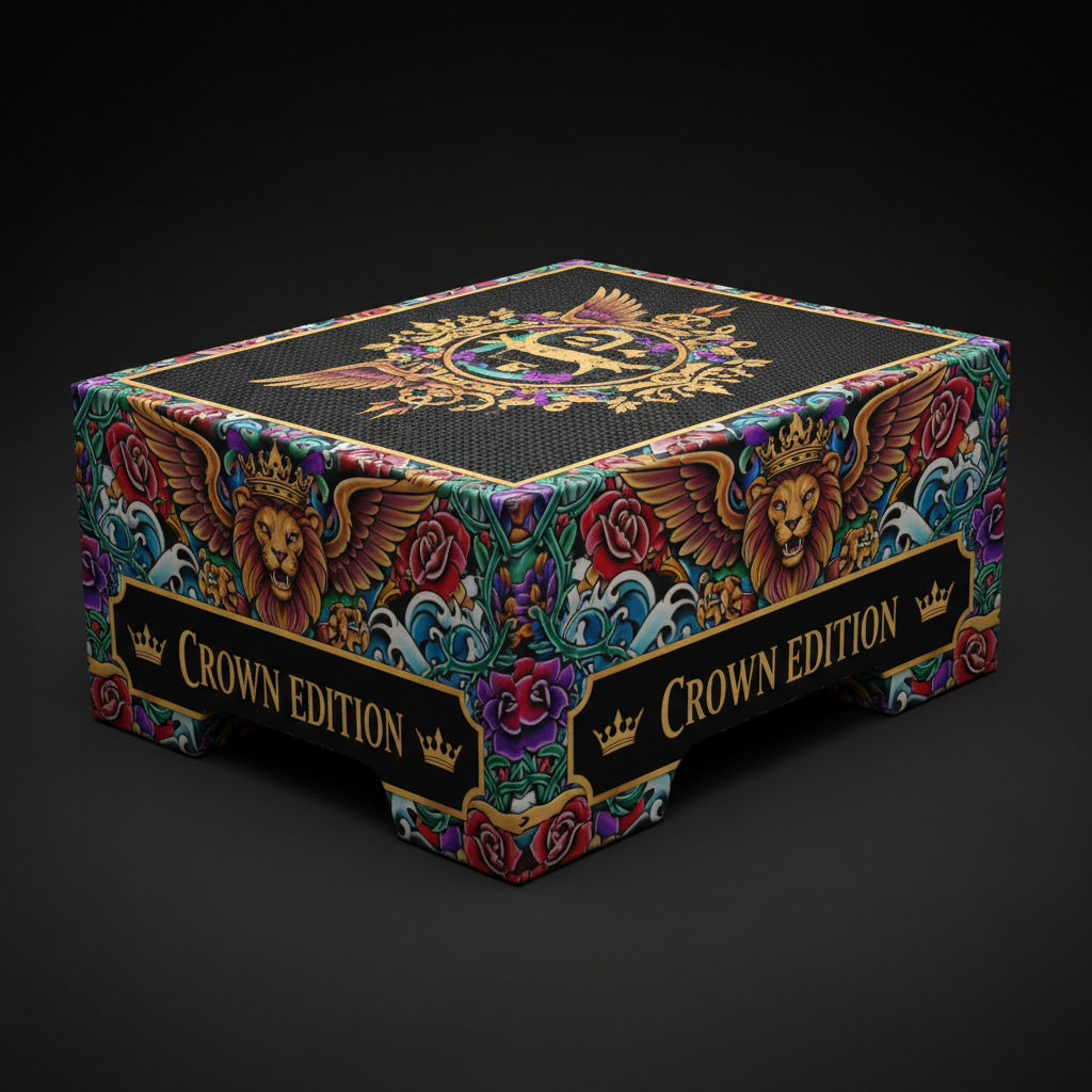 TITAN Crown Edition Calf Raise Block — Crown Edition matte black and gold