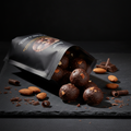 TITAN Protein Energy Bites – Dark Chocolate Almond, premium product photography