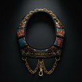 TITAN Crown Edition Neck Harness — Crown Edition matte black and gold