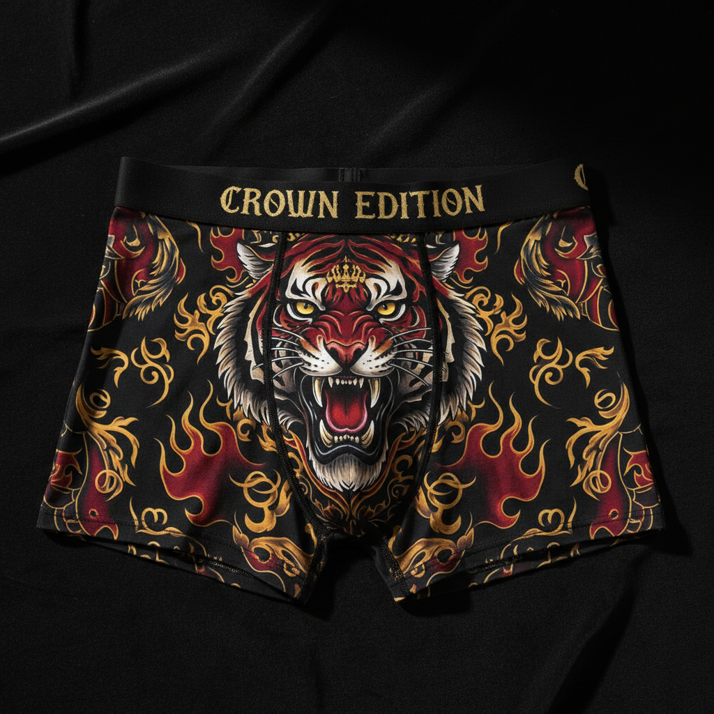 TITAN Men's Boxer Briefs Tiger King Crown Edition
