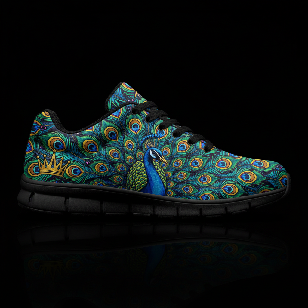 TITAN Crown Edition Color Peacock Women's Training Shoe Color Tattoo Art