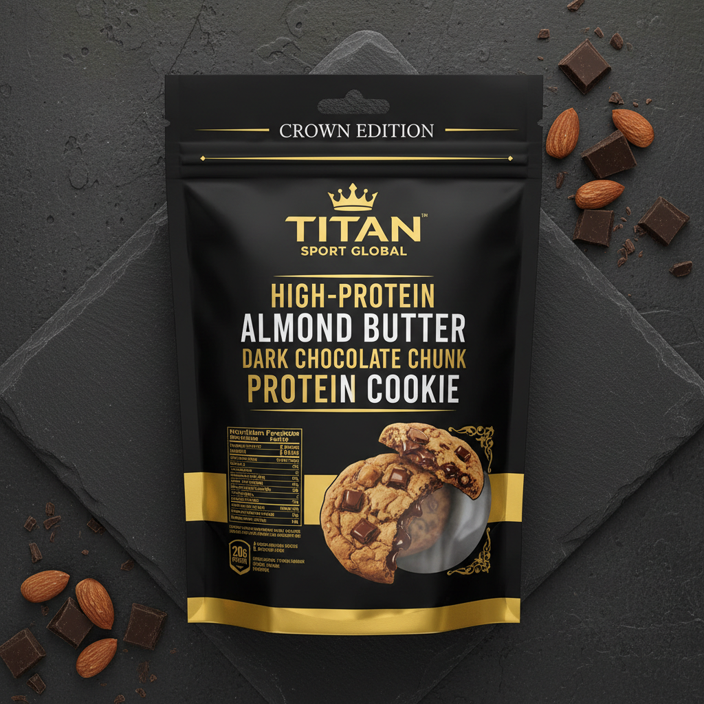 Almond Butter Dark Chocolate Chunk Protein Cookie — TITAN SPORT GLOBAL