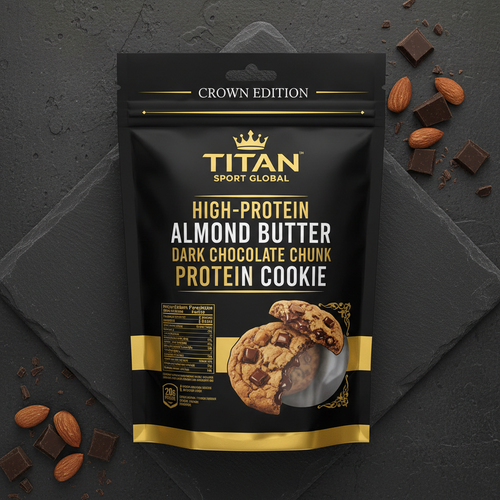 Almond Butter Dark Chocolate Chunk Protein Cookie — TITAN SPORT GLOBAL