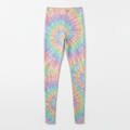 TITAN Women's High-Waist Leggings — Pastel Tie-Dye dreamy swirl design