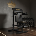 TITAN Crown Edition Captain's Chair Ab Station matte black gold
