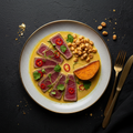 TITAN Peruvian Tiradito Tuna Ceviche Seafood Lunch Plate