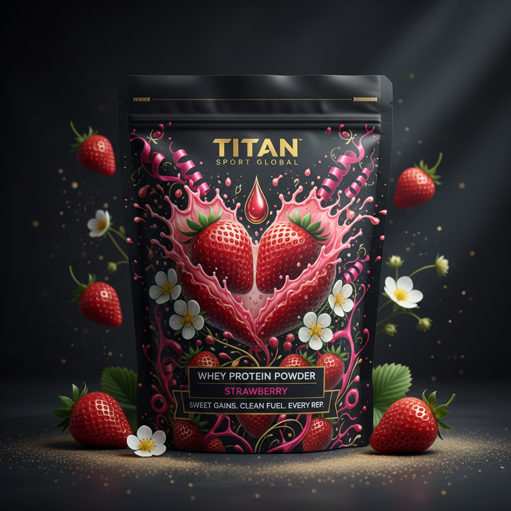 TITAN Whey Protein Powder - Strawberry