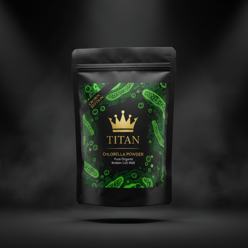 TITAN Chlorella Powder — Pure Organic Broken Cell Wall Algae Superfood