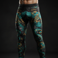 TITAN Aztec Eagle Knight Compression Tights — Warrior Edition
