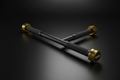 TITAN Crown Edition EZ Curl Bar matte black gold