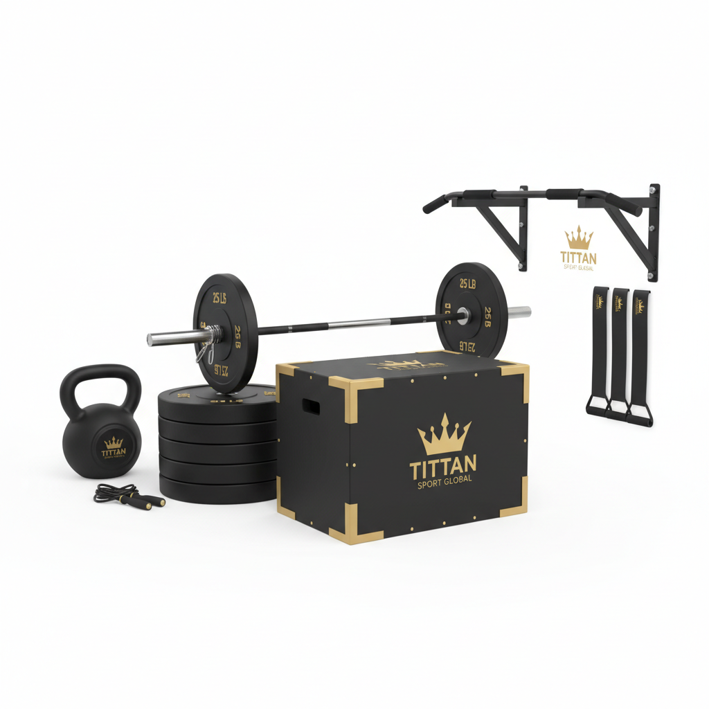 TITAN CrossFit-Style Functional Fitness Home Gym Kit — Crown Edition