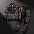 TITAN Crown Edition Plus-Size Tracksuit - Black & Gold