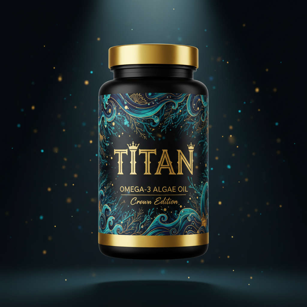 TITAN Omega-3 Algae Oil - Ultra-Concentrated Vegan EPA/DHA