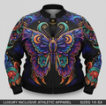 TITAN Plus Women's Obsidian Butterfly Zip Jacket — Inclusive Crown Edition