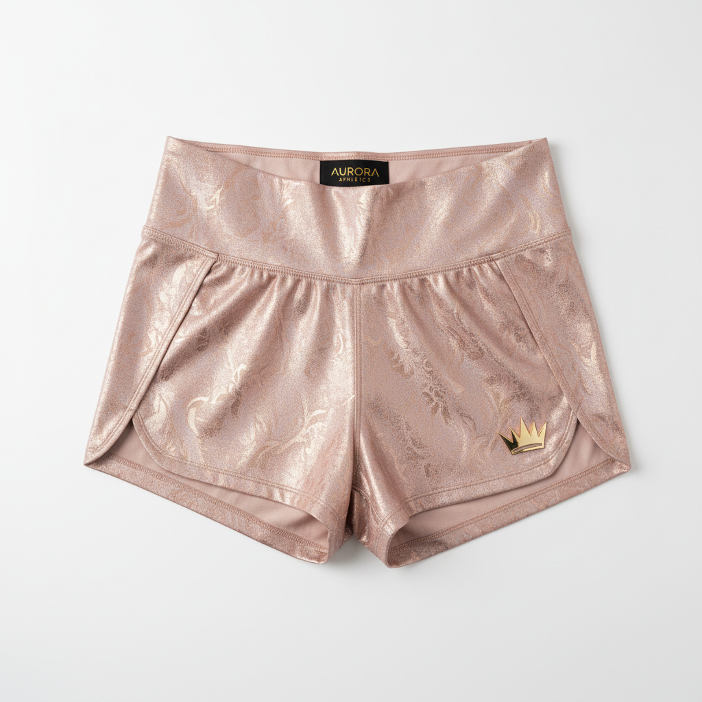 TITAN Rose Gold Crown Women’s Shorts — Crown SWAG Edition