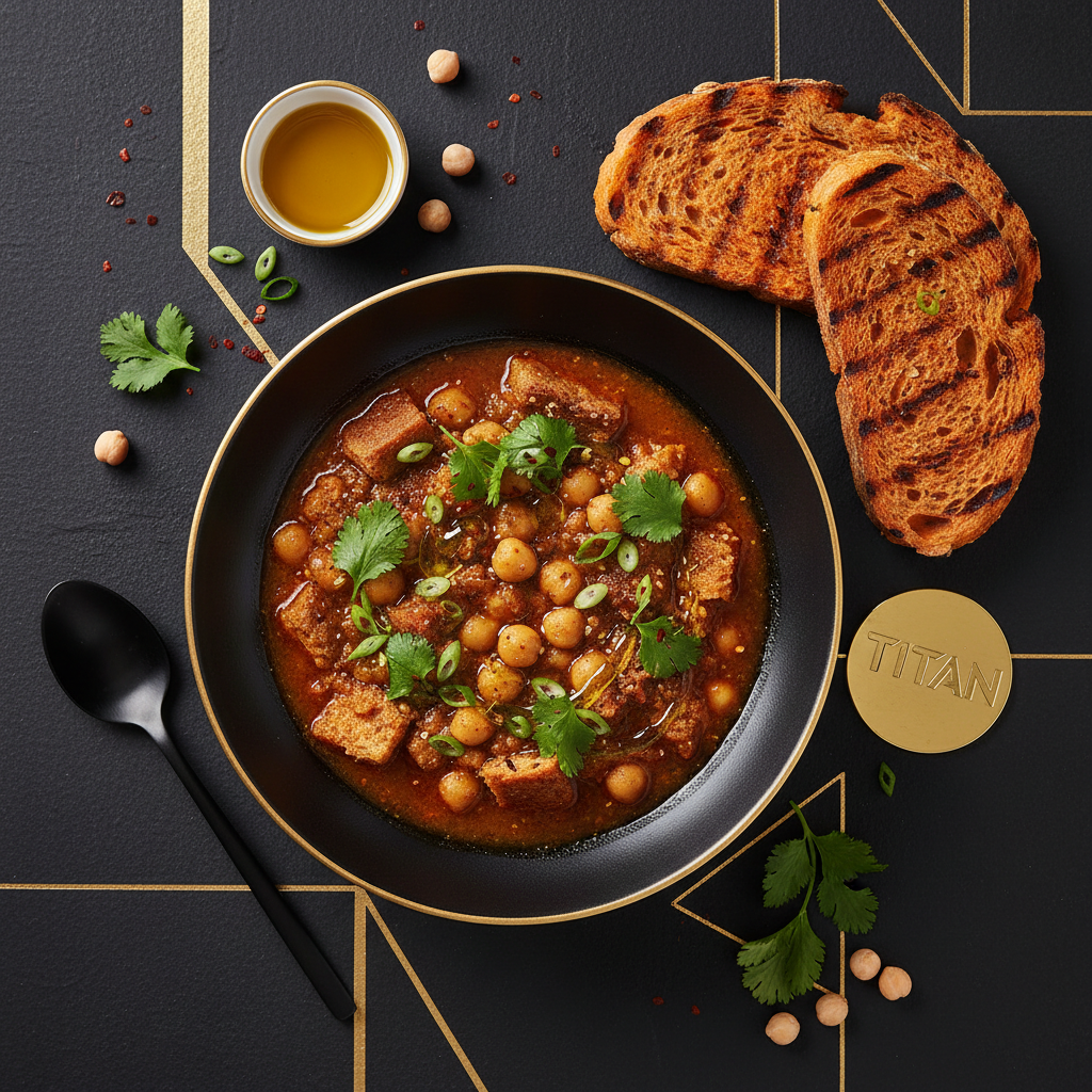 TITAN Tunisian Vegan Lablabi Chickpea Soup Breakfast Bowl