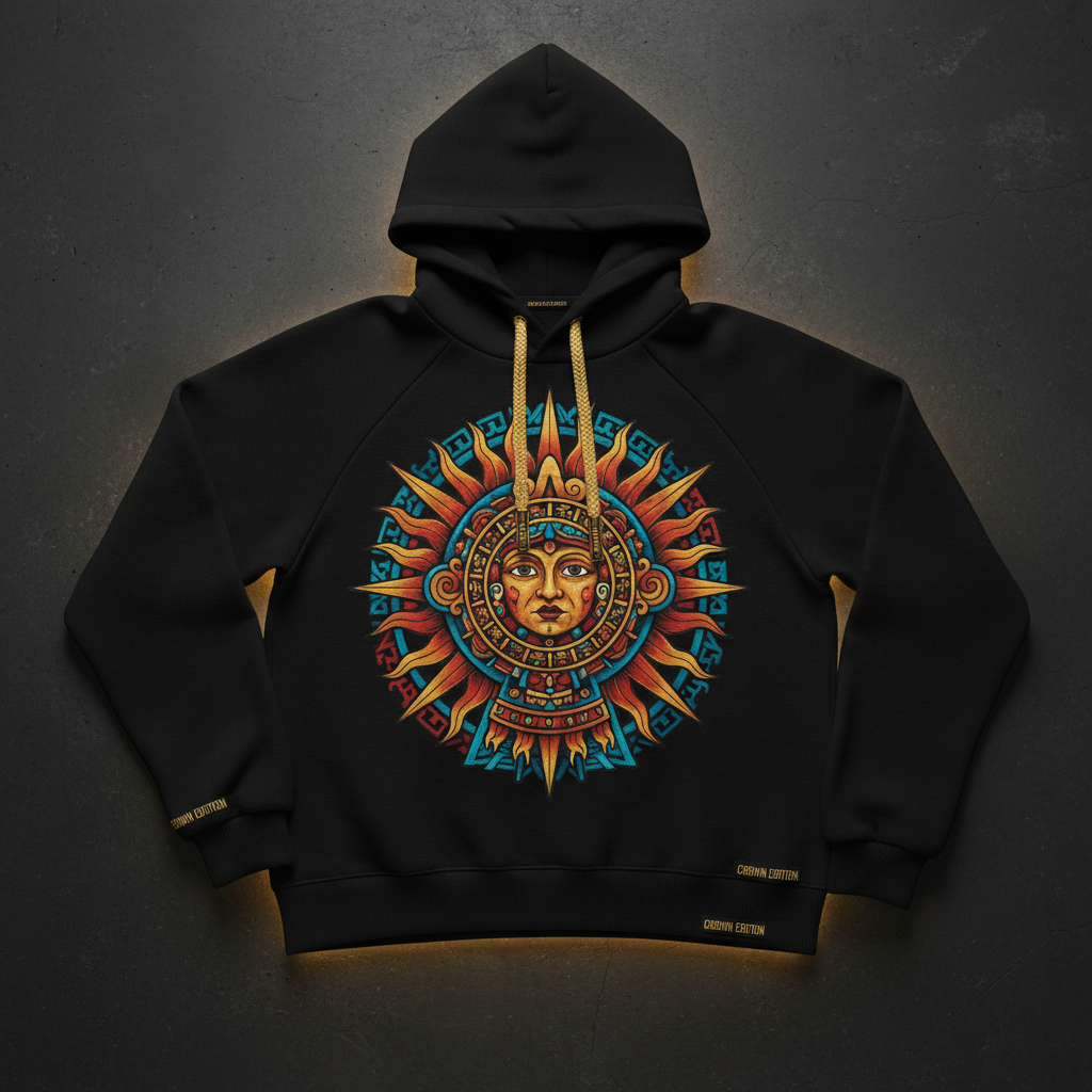TITAN Women's Tonatiuh Sun Warrior Hoodie — Nahui Ollin Edition