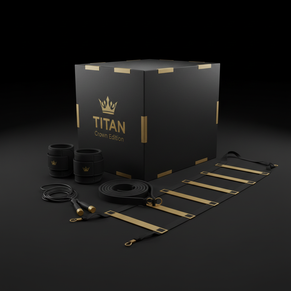 TITAN All-In-One Volleyball Player's Jump & Spike Home Gym Kit — Crown Edition