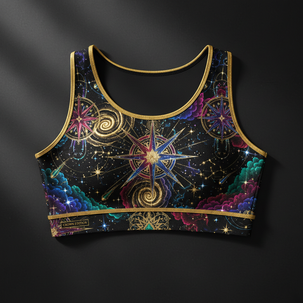 Shine Like Stars Women's Crop Top — TITAN Crown Edition tattoo artwork
