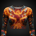 TITAN Women’s Phoenix Rose Inferno Long Sleeve Crop — Ember Edition
