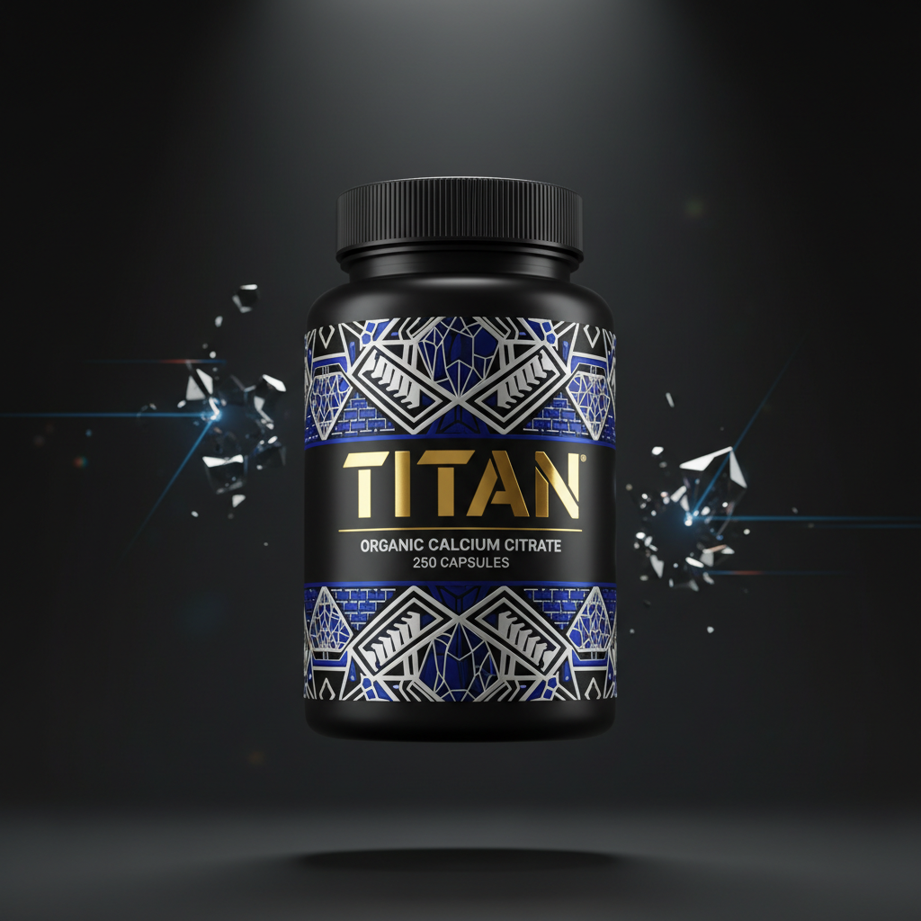 TITAN Organic Calcium Citrate - Bone Strength & Muscle Function