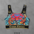 TITAN Plus Women's Lotus Koi Sports Bra — Inclusive Crown Edition