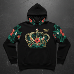 TITAN Men's Tropical Crown Pullover Hoodie — Paradise King SWAG Edition