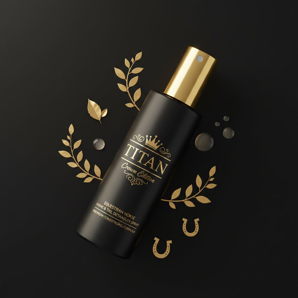 TITAN Crown Edition Equestrian Mane & Tail Detangler Spray