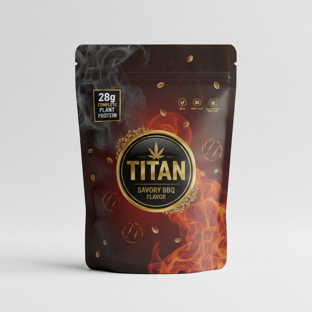 TITAN Hemp Protein Powder - Savory BBQ 28g