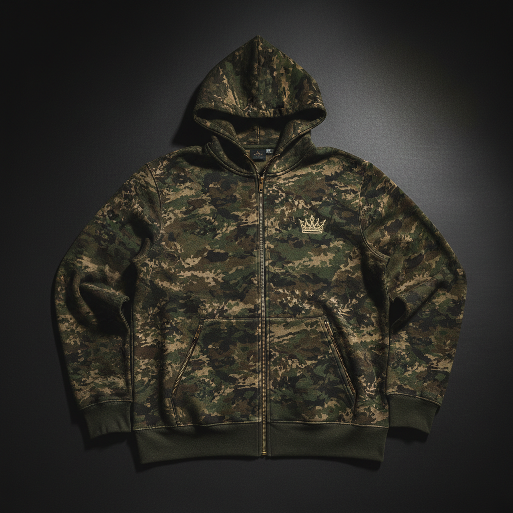 TITAN Crown Zip-Up Forest Camo Crown