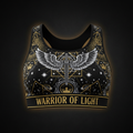 TITAN Women's Sports Bra Warrior Of Light Crown Edition flat lay