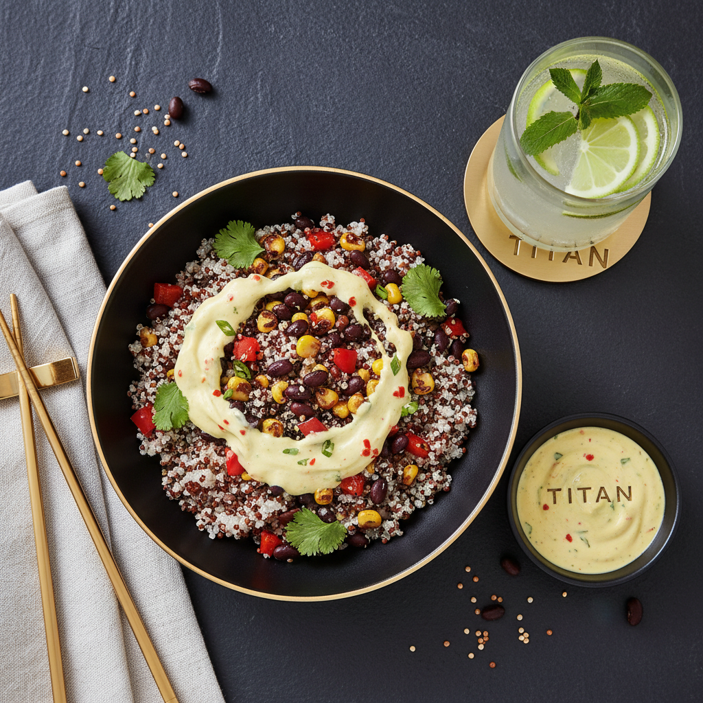 TITAN Peruvian Vegan Quinoa & Black Bean Power Lunch Bowl