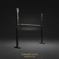 TITAN Crown High Jump Standards Adjustable Uprights & Bar