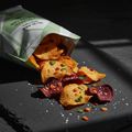 TITAN Protein Veggie Chips – Sea Salt, premium product photography