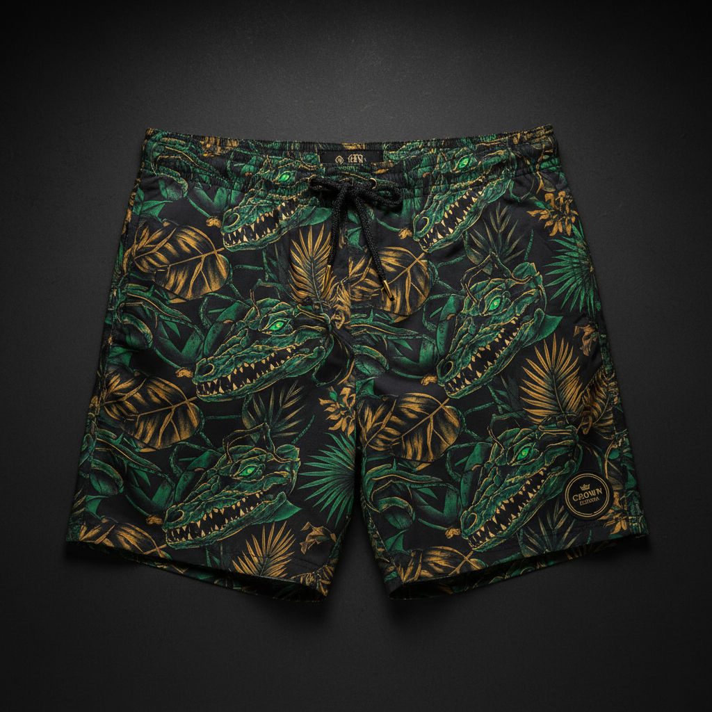 TITAN Men's Swim Trunks Jungle King Crown Edition