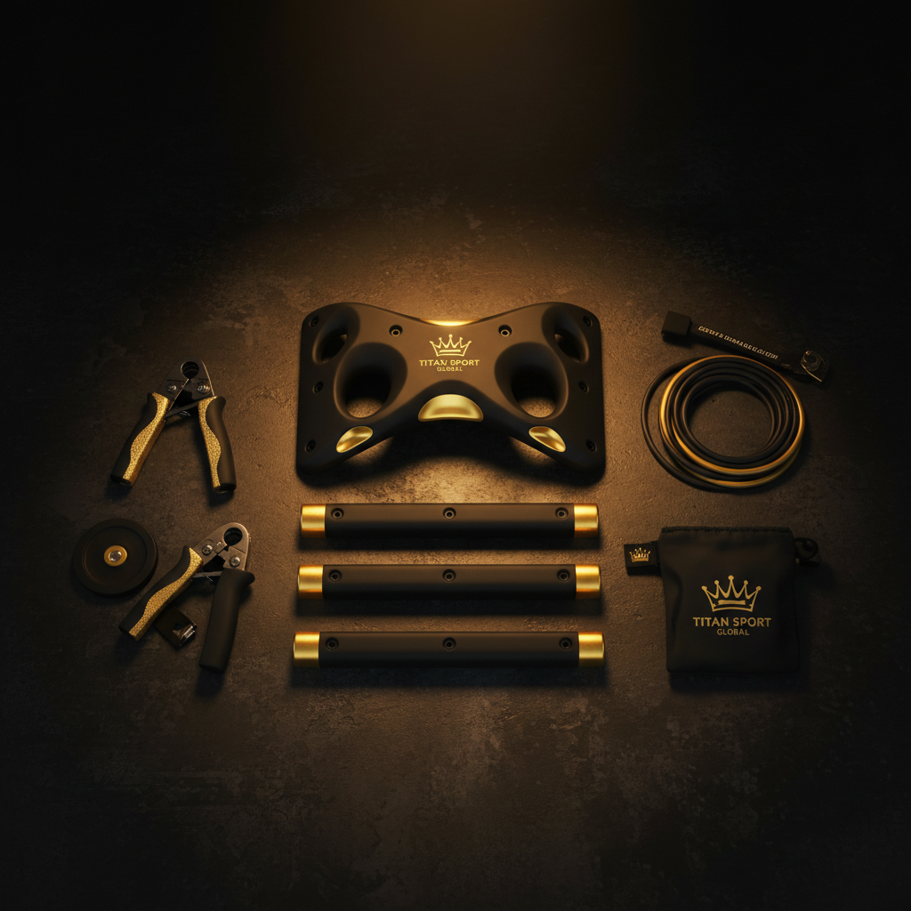 TITAN All-In-One Climber's Grip & Strength Home Gym Crown Edition