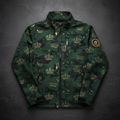 TITAN Men's Forest Camo Crown Softshell Jacket — Stealth King SWAG Edition