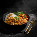 TITAN Coconut Curry Tofu & Tiger Prawn Southeast Asian Dinner