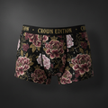 TITAN Women's Cozy Boxer Shorts Peony Queen Crown Edition