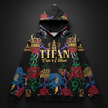 TITAN Crown Edition Plus-Size Women's Oversized Hoodie - Black & Gold